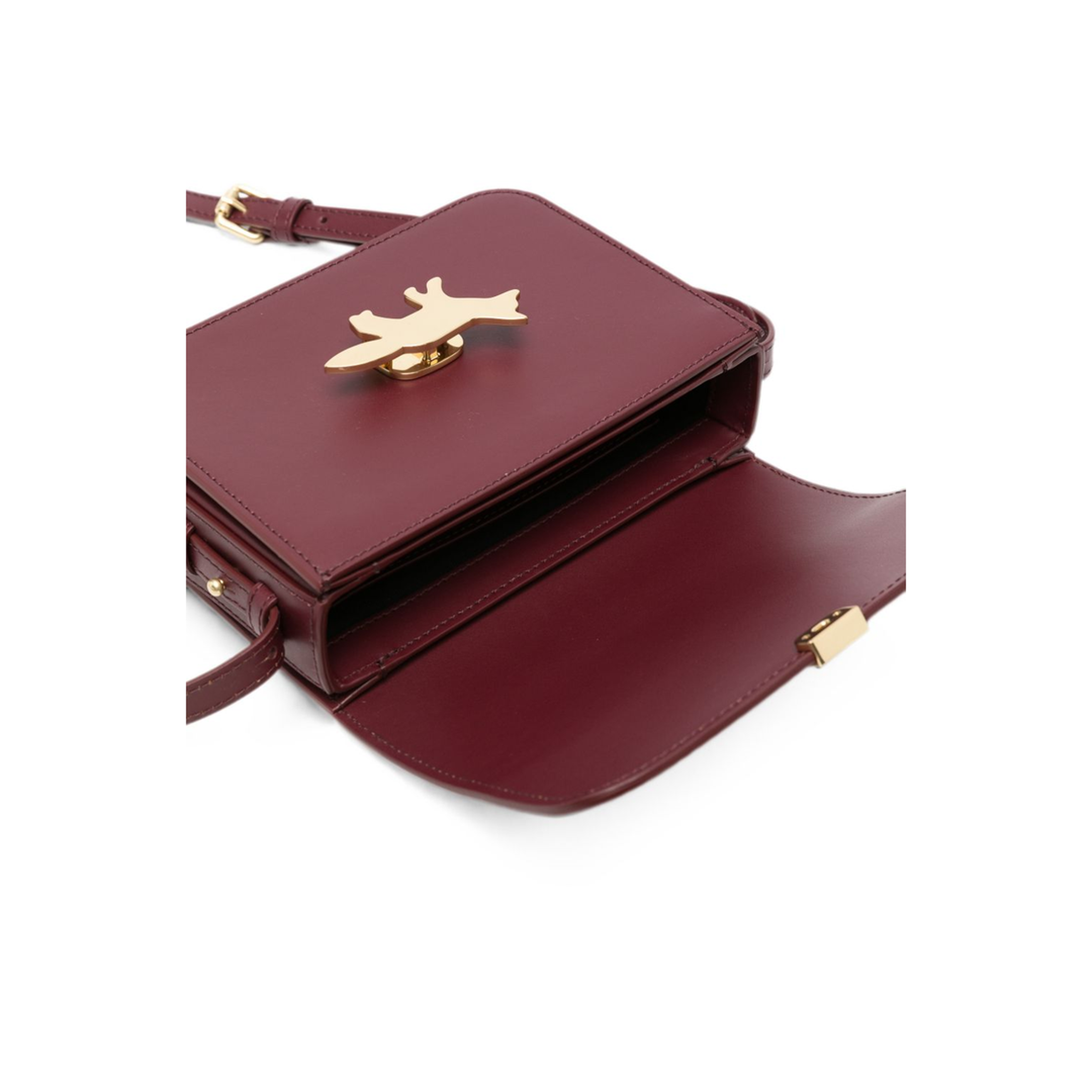 Leather Crossbody Bag - Bakelite - Image 5