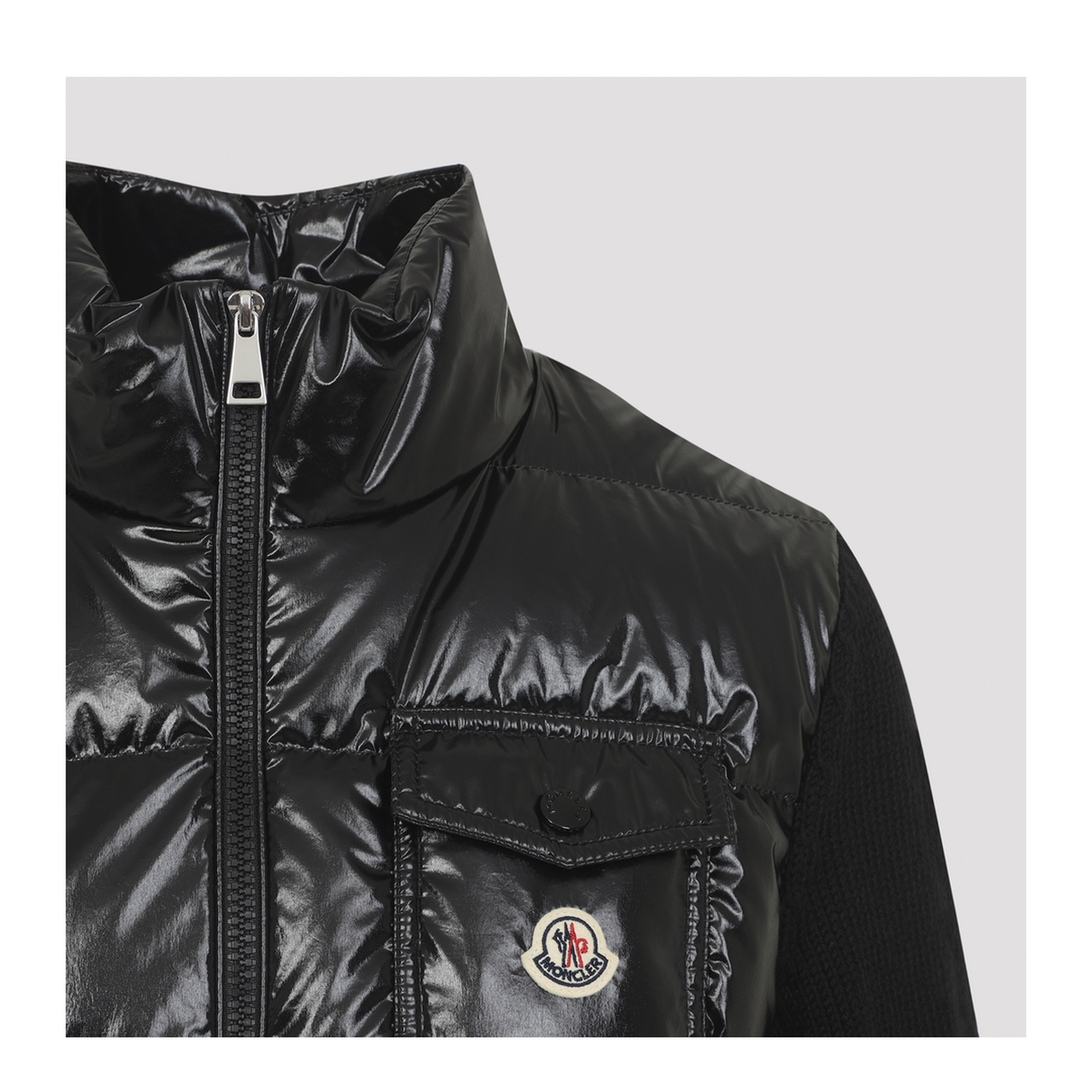 Padded Zip-Up Wool Cardigan - Image 5