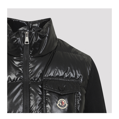 Padded Zip-Up Wool Cardigan - Image 5