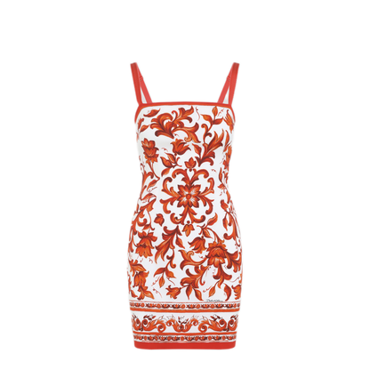 Charmeuse Maiolica Mini Dress - Image 3