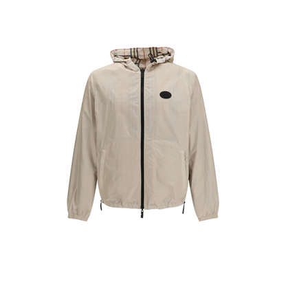 Reversible Check Hooded Jacket - Image 1
