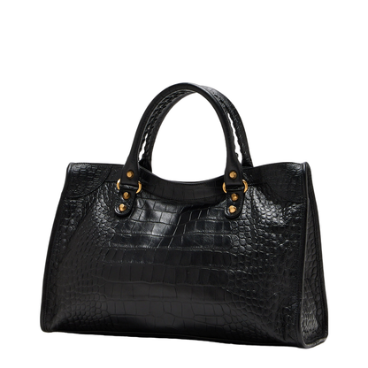 Women's Handbag Leather Black - Image 2