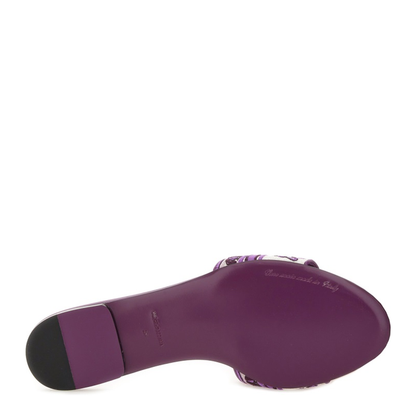 Embroidered Slides in Multicolor - Image 5