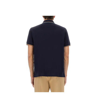 Cotton Polo Shirt with Zipper - Image 3