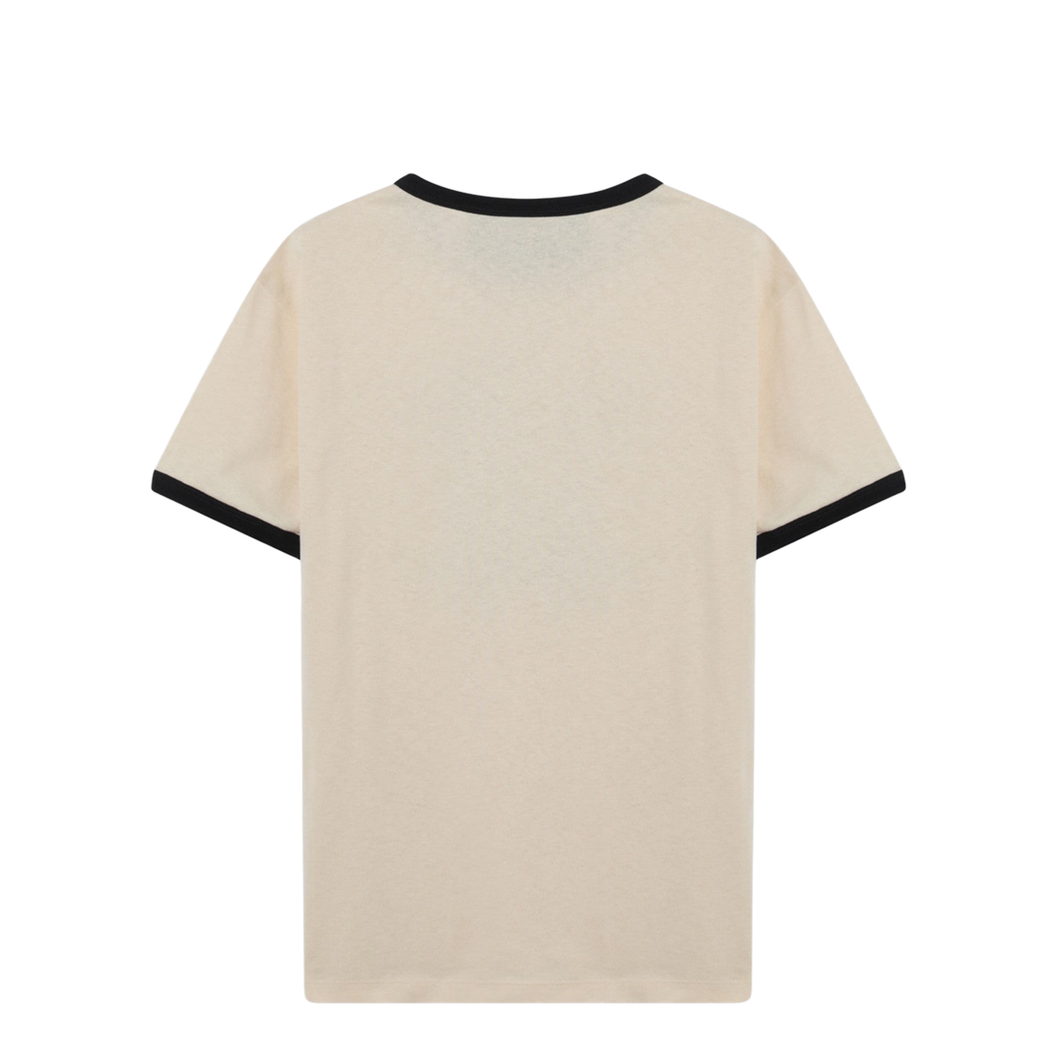 Beige Cotton T-Shirt - Image 2