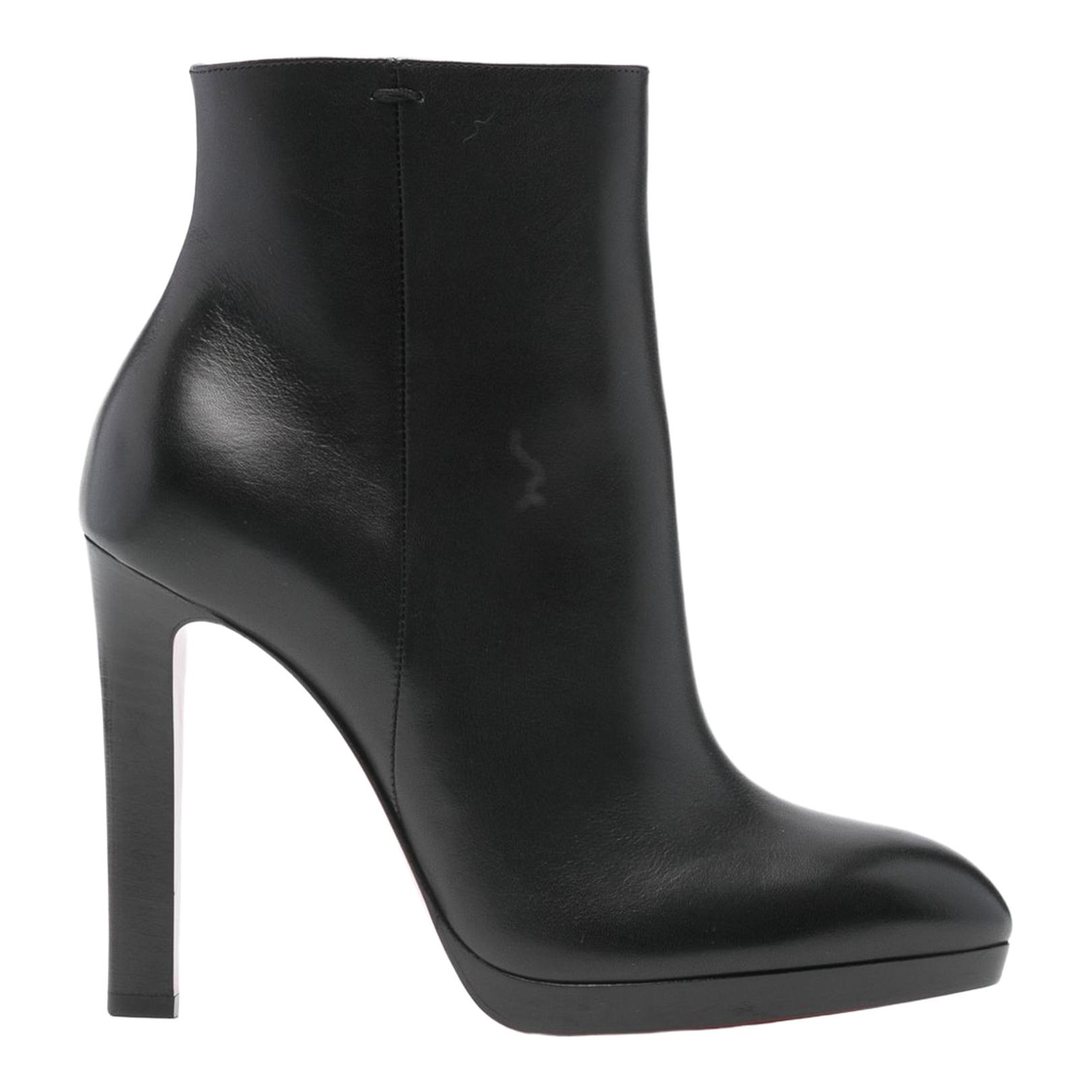 Fannylove Booty - 120 mm Low Boots - Calf Leather - Black - Image 1
