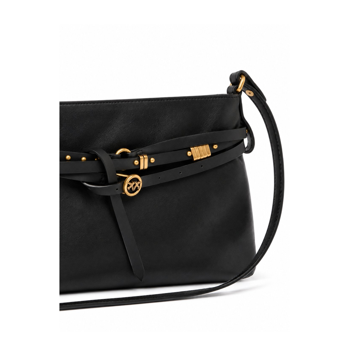 Belt Bag Classic Calfskin Shoulder Bag - Nero/Antique Gold - Image 2