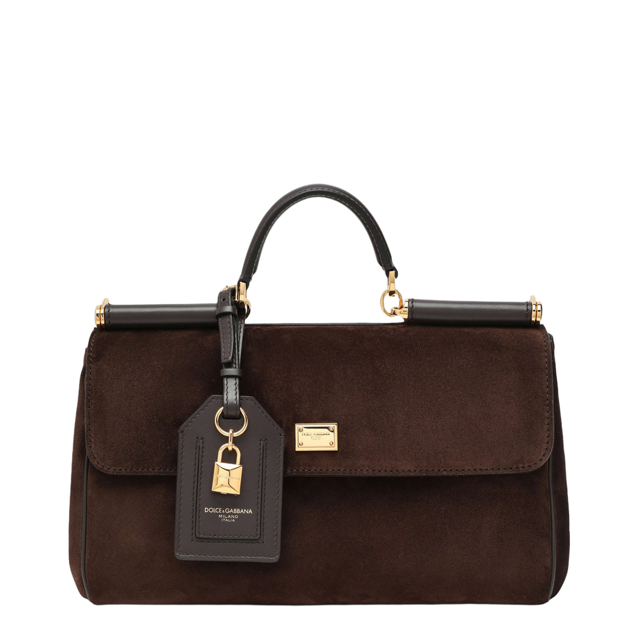 Brown Suede Leather Bag My Sicily - Image 1