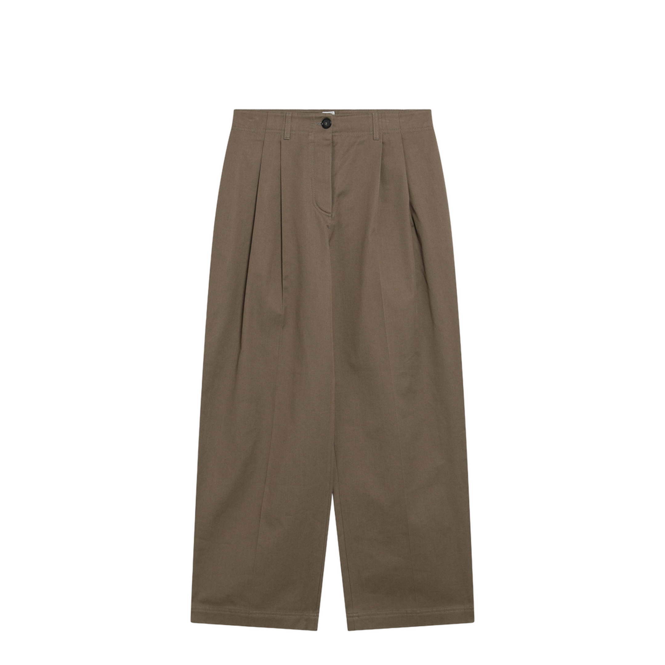 Hazelnut Cotton Trousers - Image 1