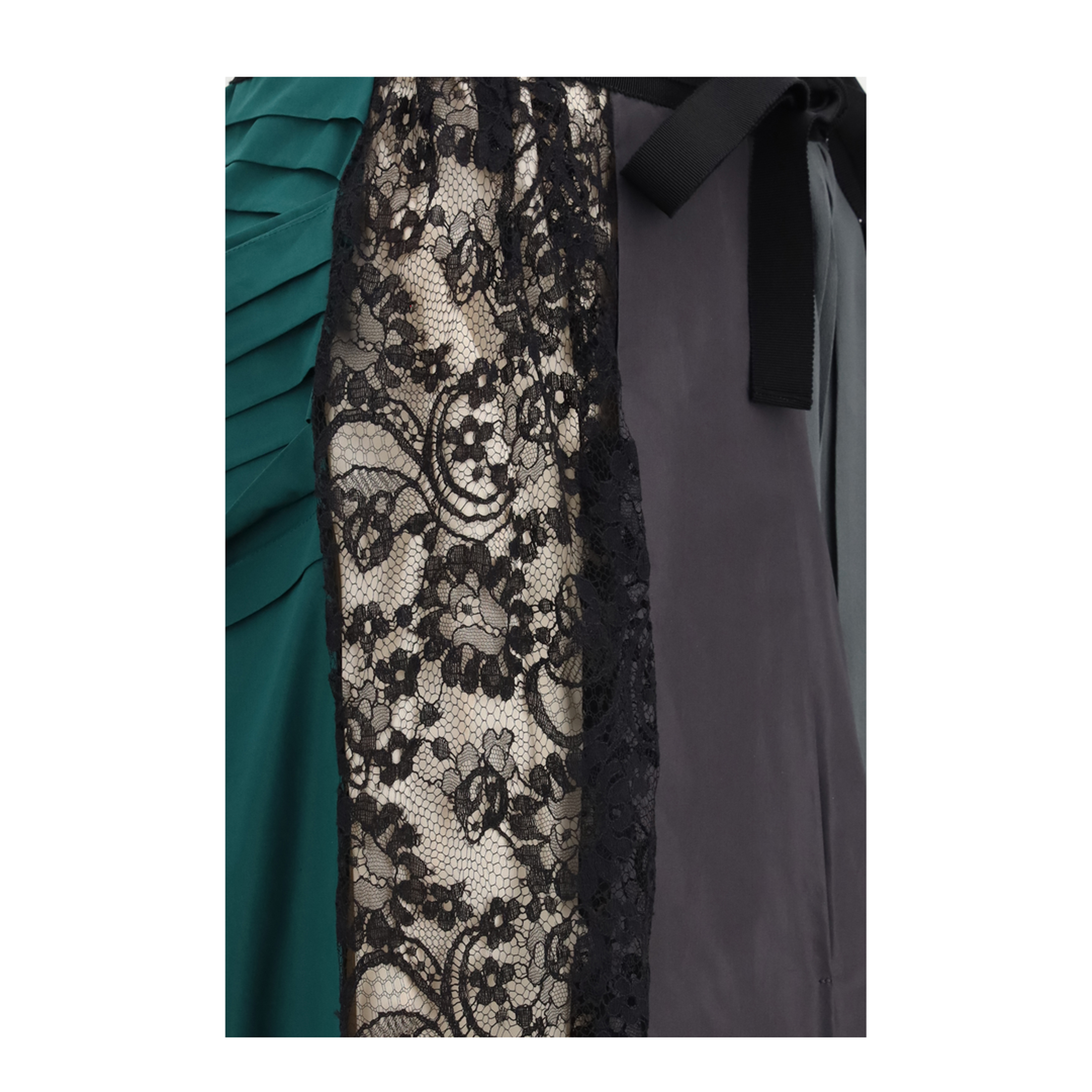 Patchwork Midi Skirt with Panel Construction - Image 4