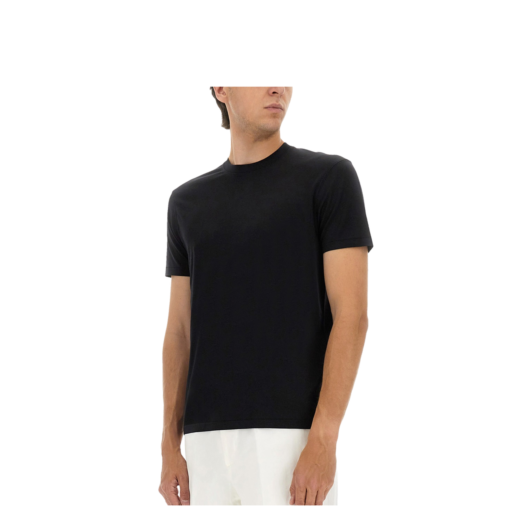 Black Crew Neck T-Shirt - Image 4