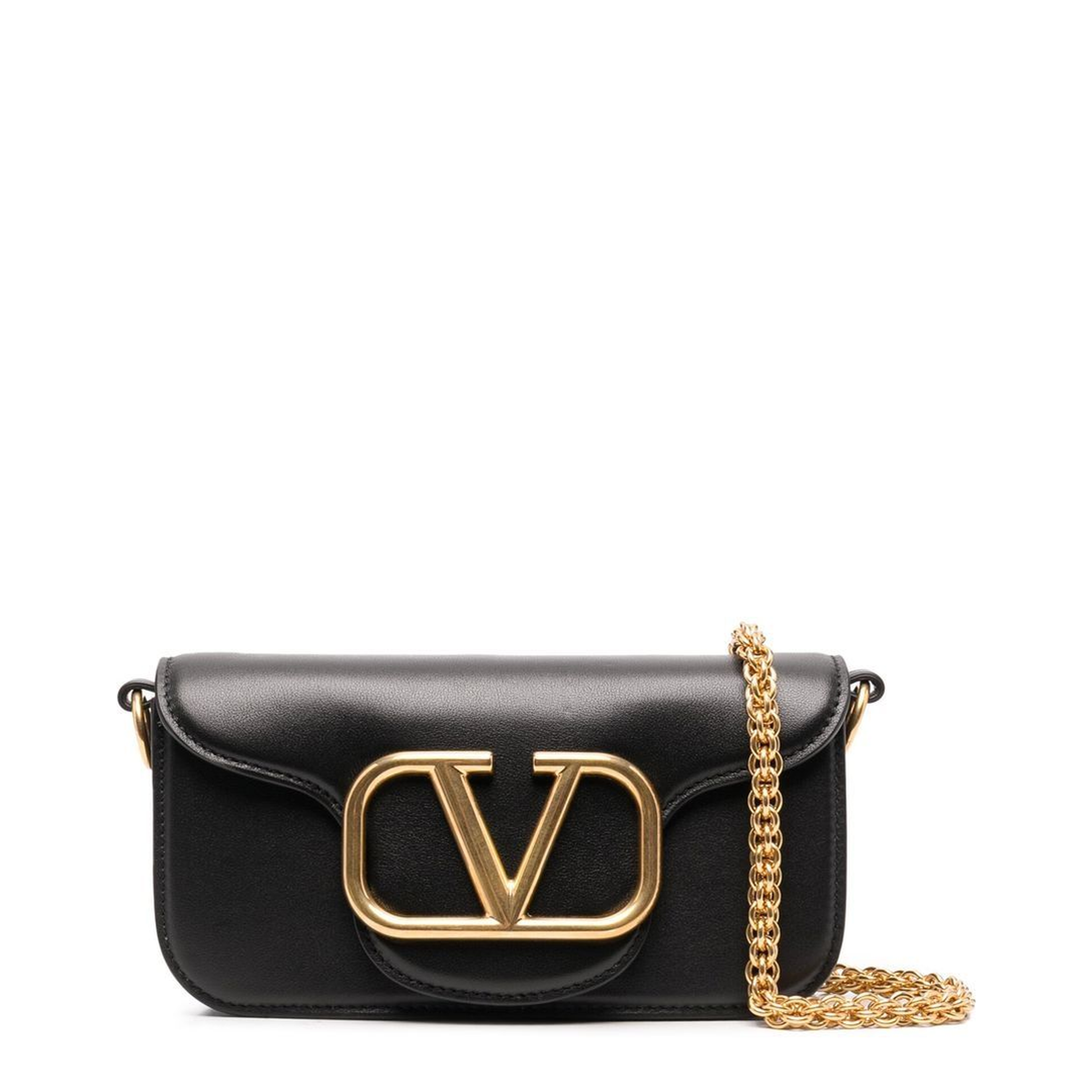 Locò Small Calfskin Shoulder Bag - Black - Image 1