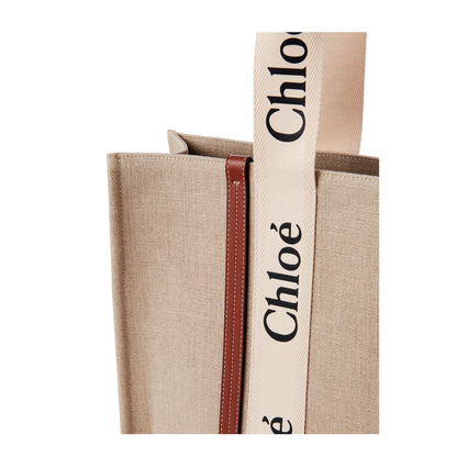 Large Woody Tote Bag in Linen - Image 6