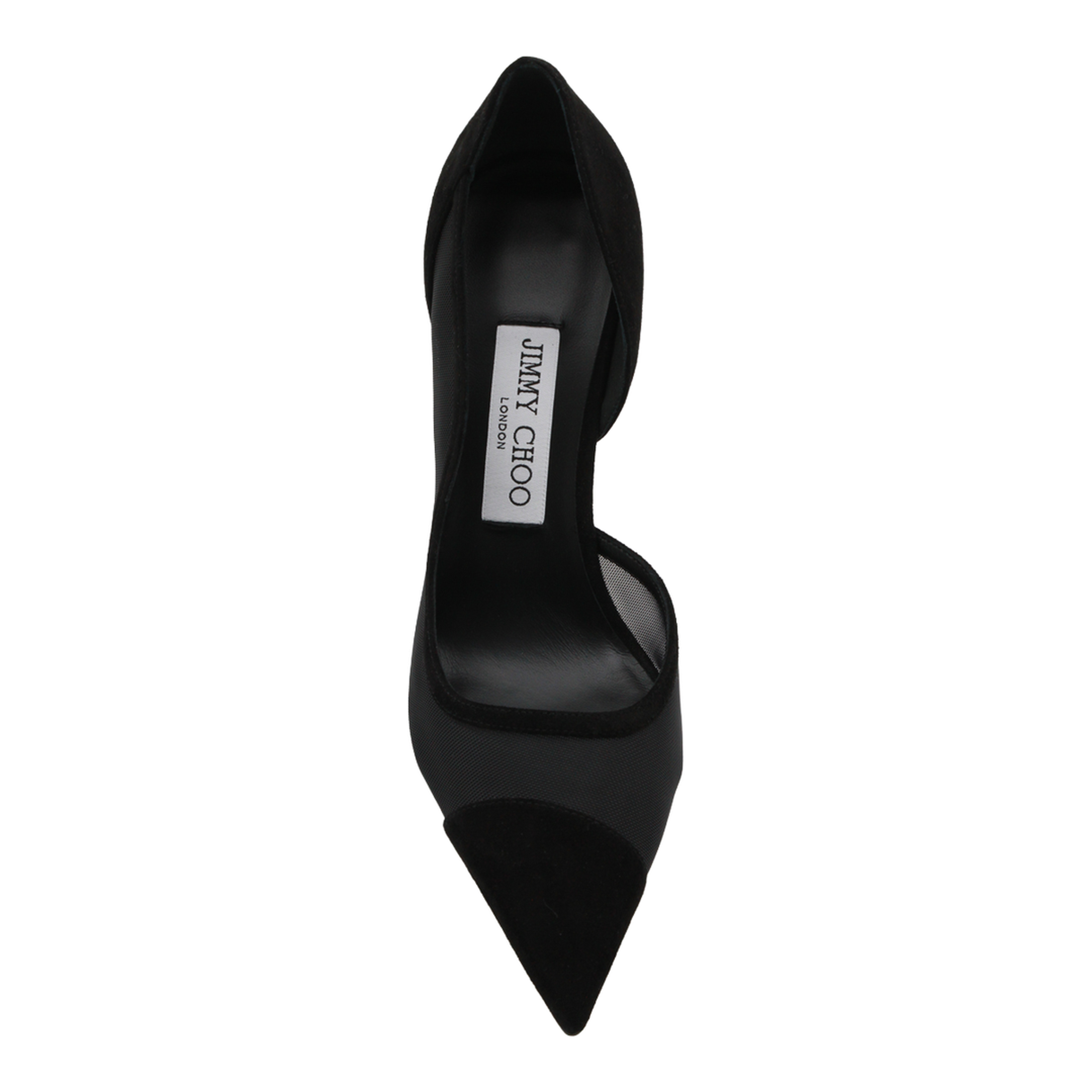 Brigitte 100 Pumps in Black Suede and Mesh - Image 8
