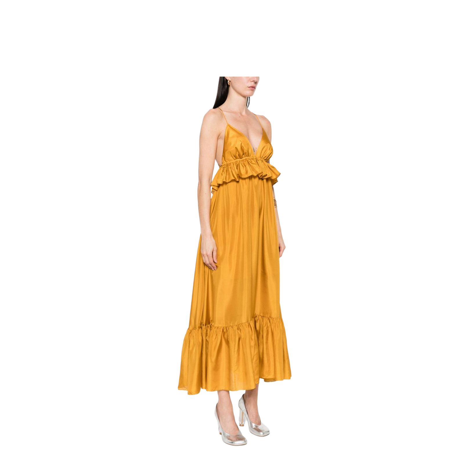 Silk Maxi Dress - Image 3