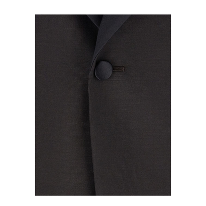 Single-breasted Jacket in Fresh Combed Virgin Wool - Image 3