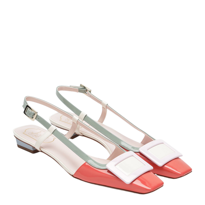 Multicolour Belle Vivier Slingback Ballerinas in patent leather - Image 2