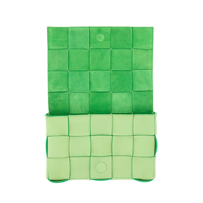 Cassette Calf Leather Crossbody - Pistachio Parakeet - Image 7