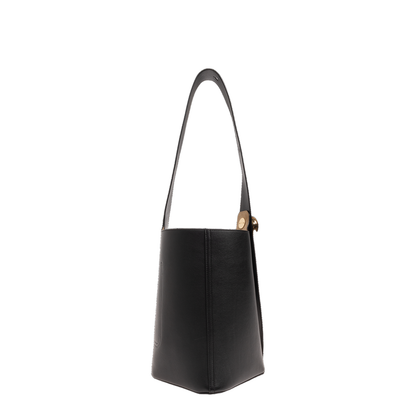 Medium Pebble Shoulder Bag Black - Image 3