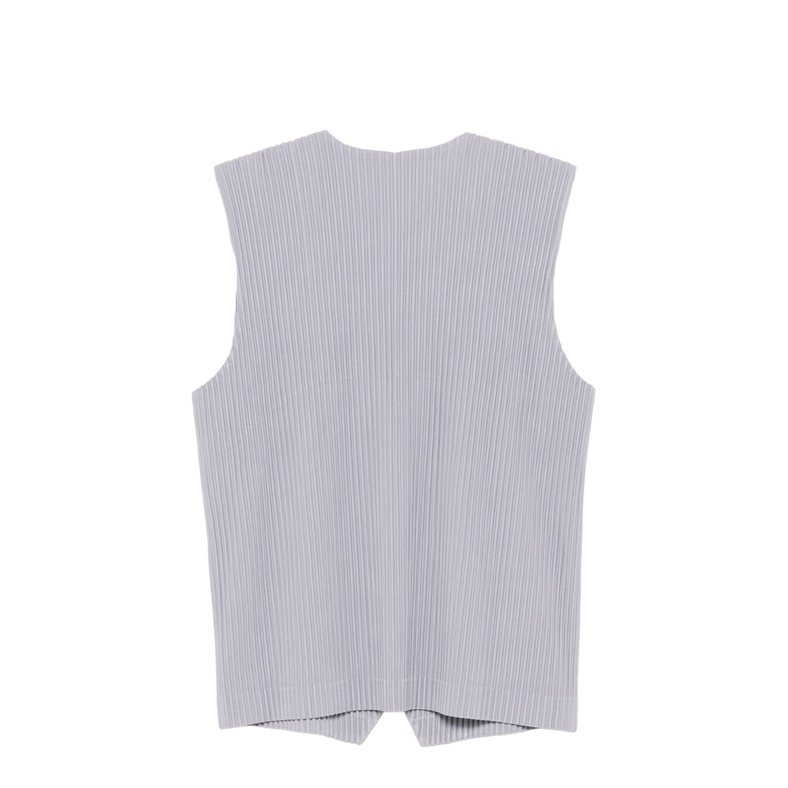 Grey Front Button Fastening V-Neck Sleeveless - Image 2