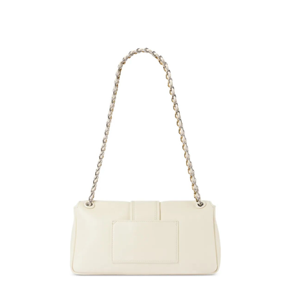 Lamb Leather Shoulder Bag - Black - Image 11