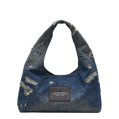 The Rip And Repair Denim Medium Sack Bag - Image 2