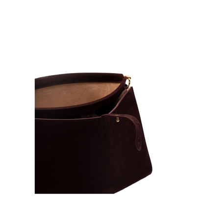 Le Click Pocket 35 Nubuck Crossbody - Bordeaux - Image 5