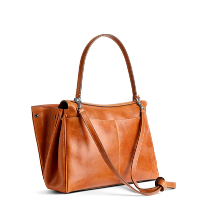 Rodeo Medium Vegetal Tanned Lambskin Handbag - Tan Cowboy - Image 3