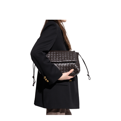 Dustbag Clutch Leather Brown - Image 2