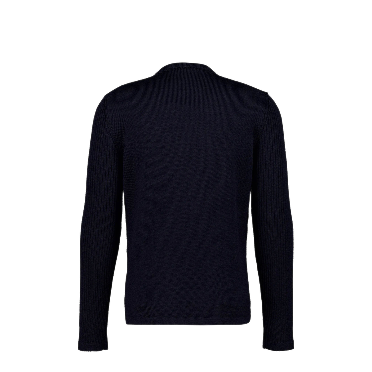 Wool Sweater With Nylon Patch Pocket - Image 2