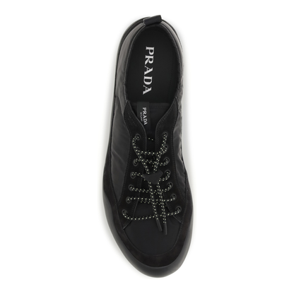 Leather and Fabric Sneakers - Image 4