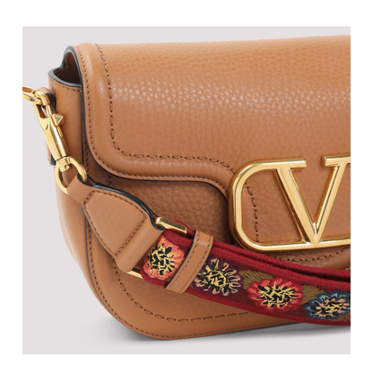 Almond Beige Calf Leather Alltime Shoulder Bag - Image 3