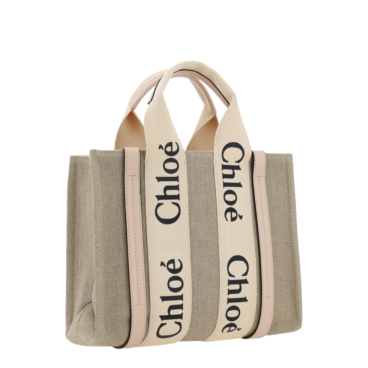 Woody Linen Canvas Tote - Natural / Tan - Image 3