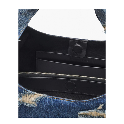 The Rip And Repair Denim Medium Sack Bag - Image 3