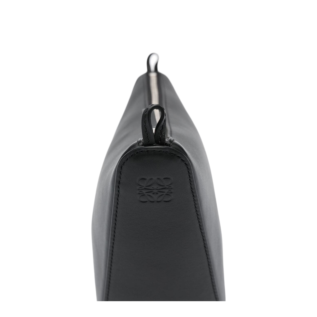 Hammock Mini Calfskin Hobo Bag - Black - Image 3