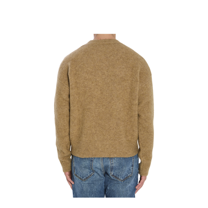 Crew Neck Alpaca Wool Sweater - Image 4