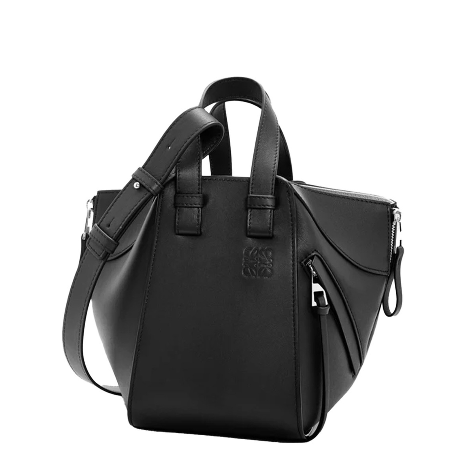 Compact Hammock Bag Satin Black - Image 1