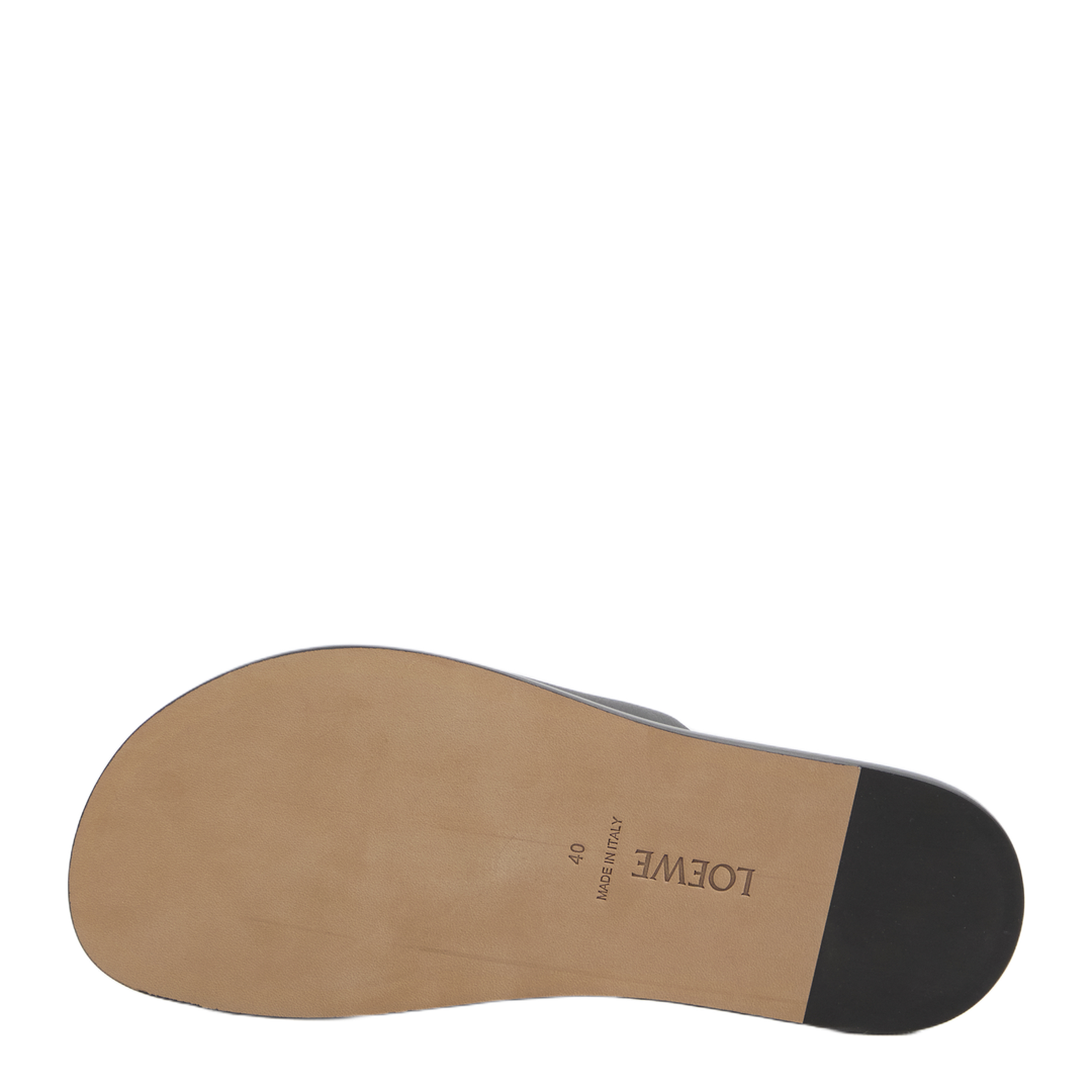 Flex Anagram Slide in Soft Calfskin Black - Image 4