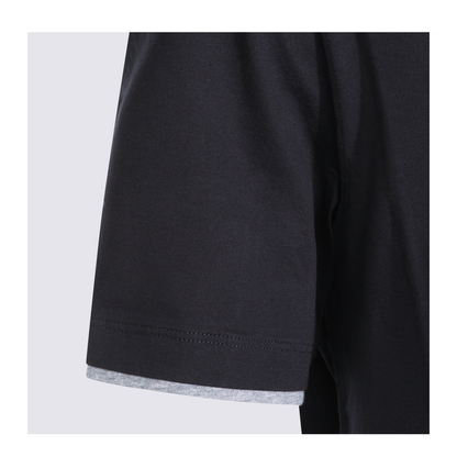 Men's Crew-Neck T-Shirt Dark Blue - Image 6