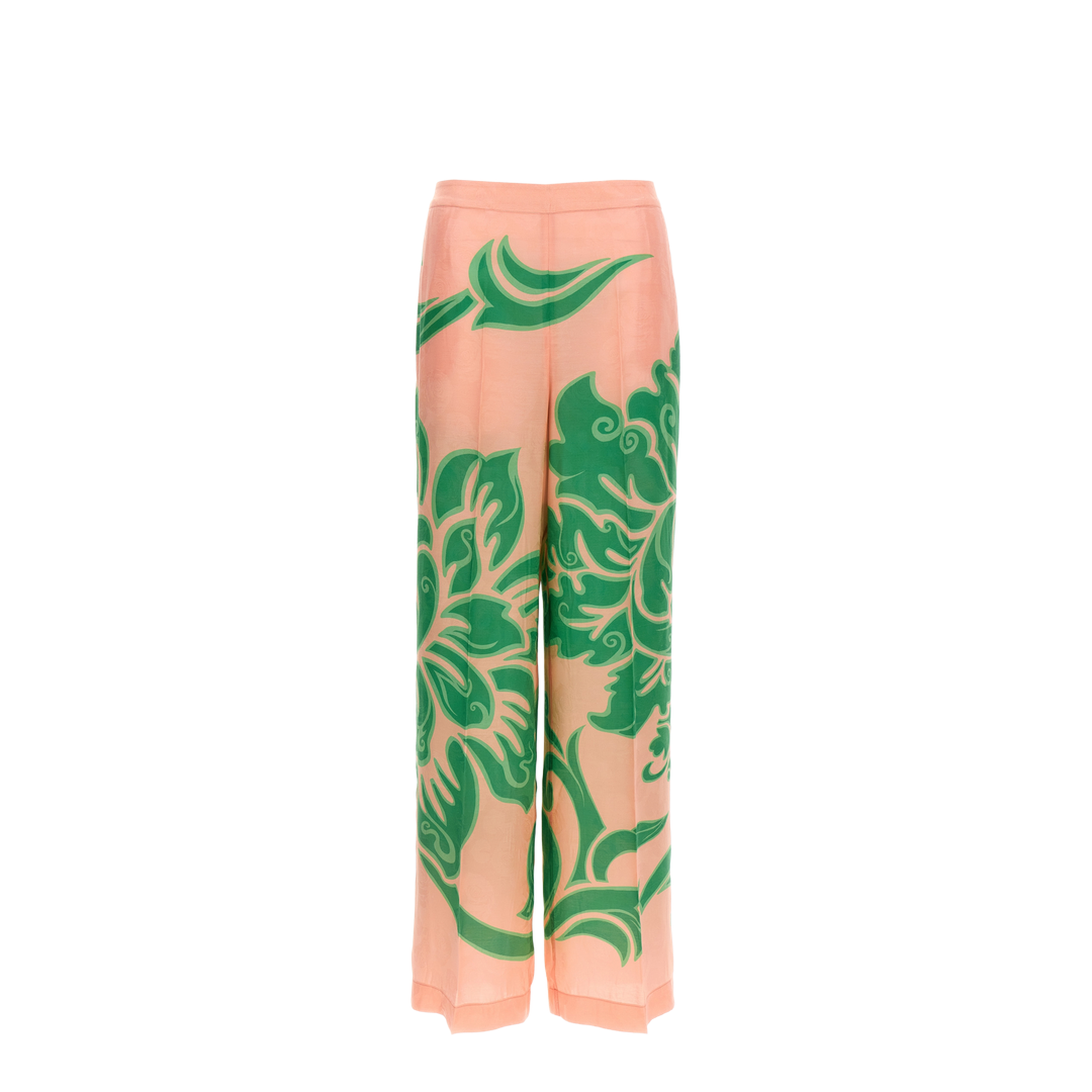 Wide Printed Trousers Blend - Image 1