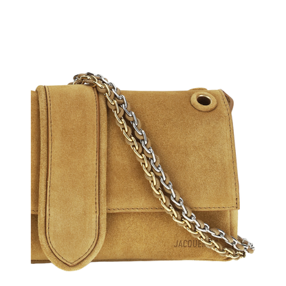 Le Bambino Chaîne Calfskin Shoulder Bag - Camel - Image 4