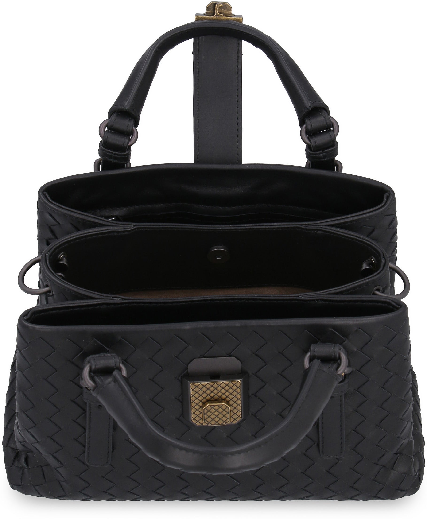Intrecciato Small Roma Top Handle Bag - Image 3