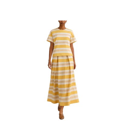 Pleated Long Skirt - Image 2