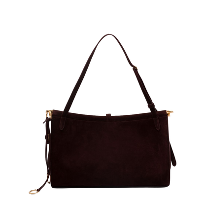 Le Click Pocket 35 Nubuck Crossbody - Bordeaux - Image 3