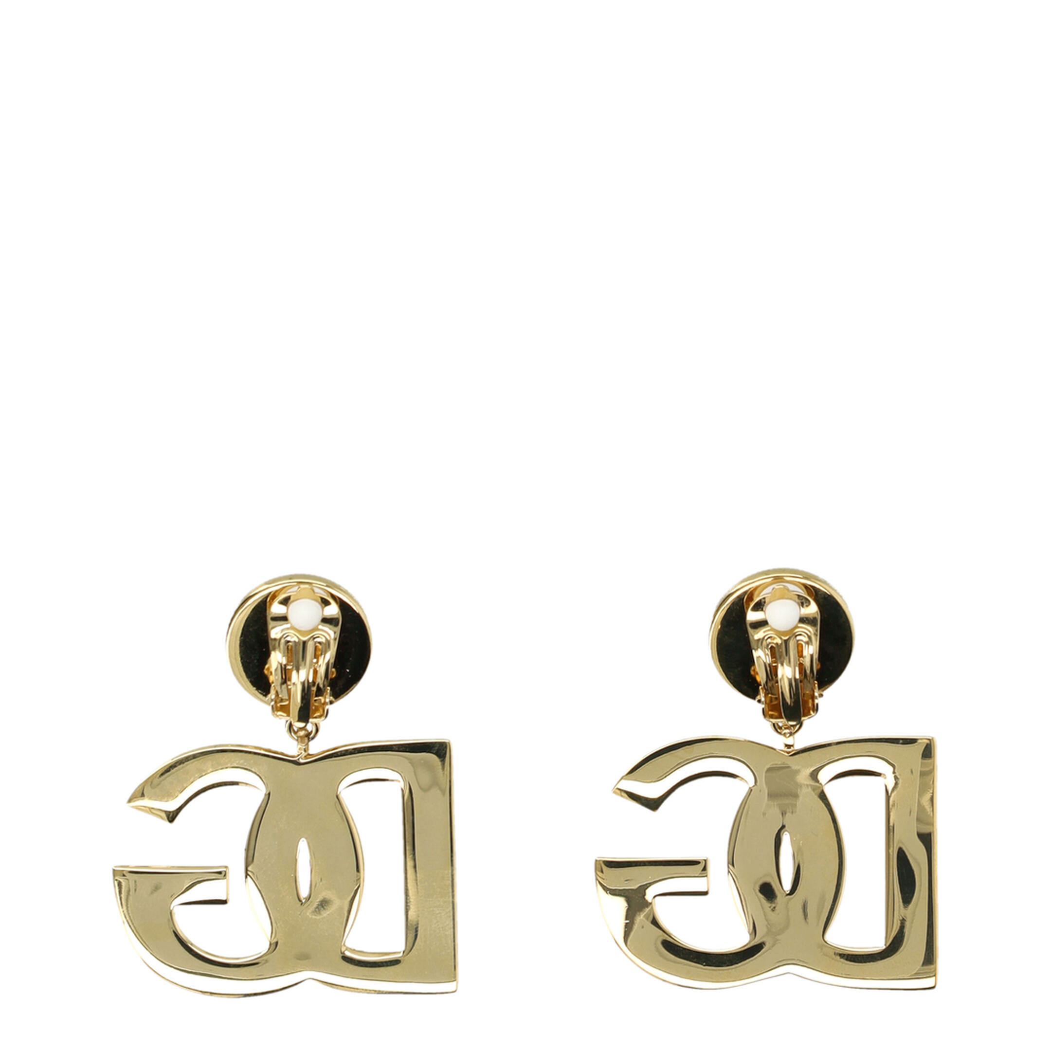 Clip-on Earrings with DG Logo in Gold - Image 2