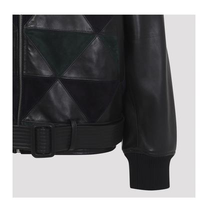 Intarsia Bomber Jacket - Image 5