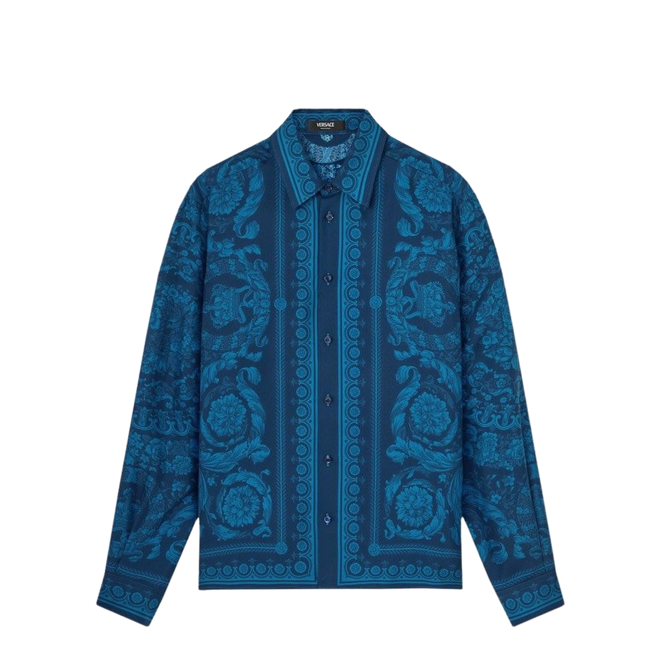 Graphic Print Silk Shirt - Image 1