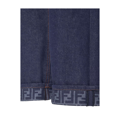 Navy Blue Wide-Leg Jeans - Image 3
