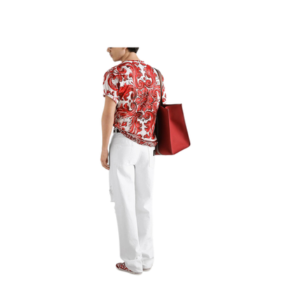 Majolica-Print Cotton T-Shirt - Image 3