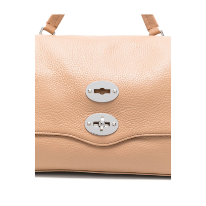 Postina Small Calfskin Handbag - Brown Cantucci - Image 2